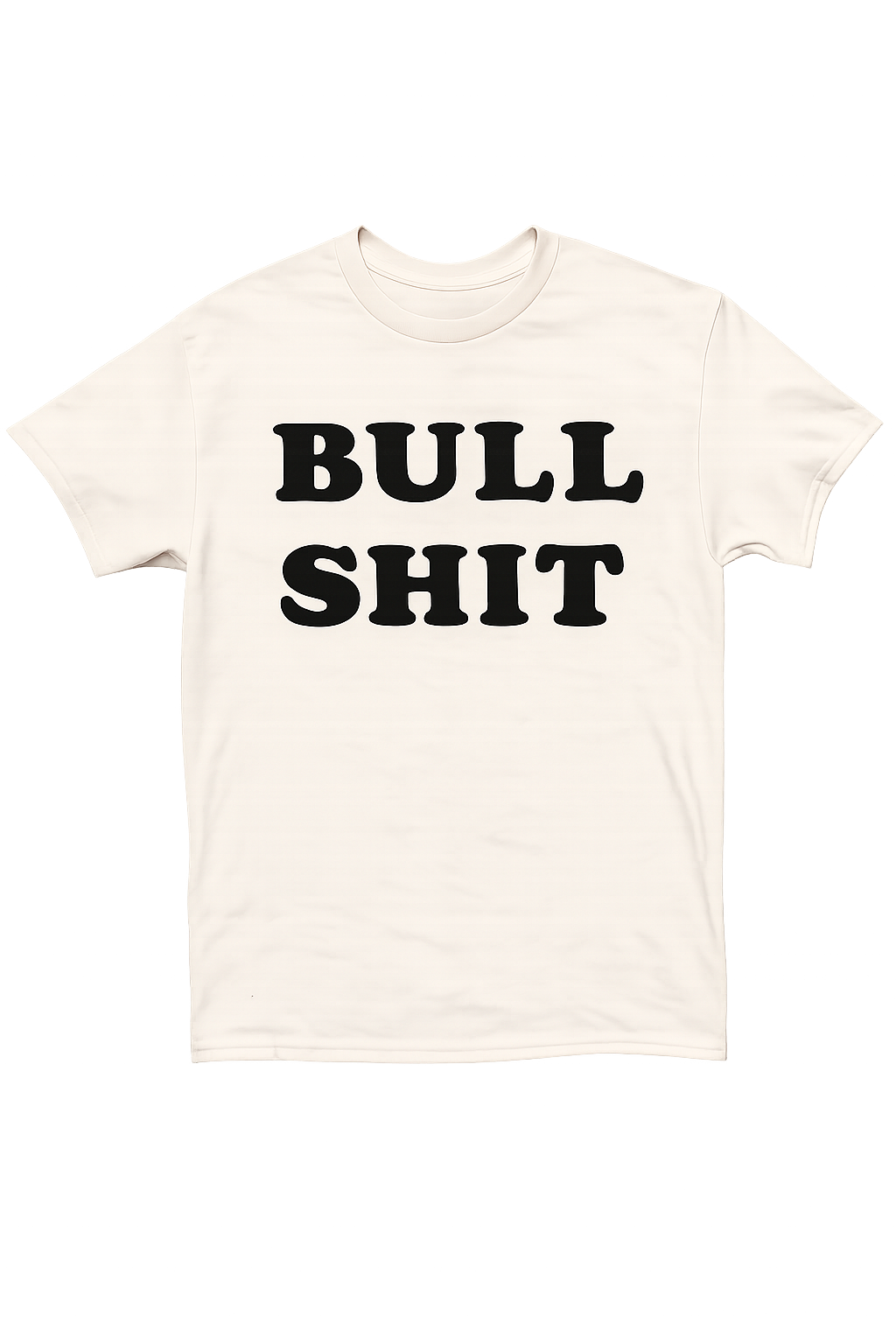 ATOM AGE: "BULL SHIT" OFF WHITE TEE