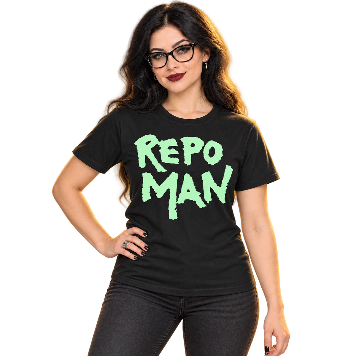 REPO MAN: "LOGO" GLOW IN THE DARK T-SHIRT