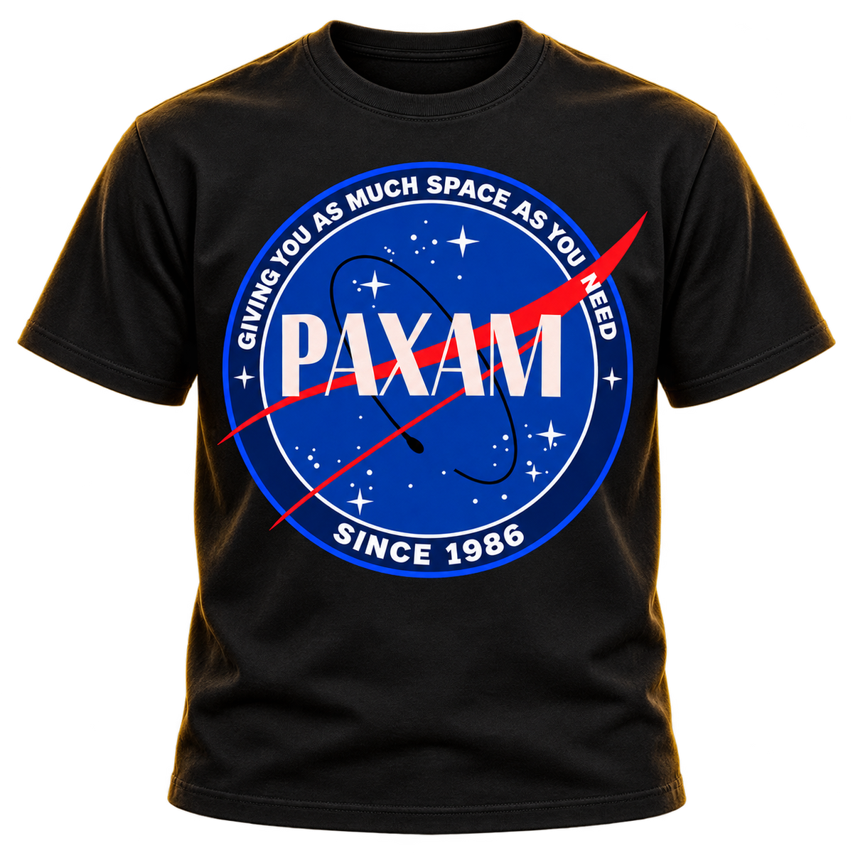 RYAN ADAMS / PAX AM "PAX AM SPACE LOGO" T-SHIRT