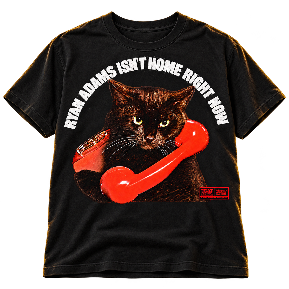 RYAN ADAMS / PAX AM "RYAN ADAMS ISN'T HOME RIGHT NOW" T-SHIRT