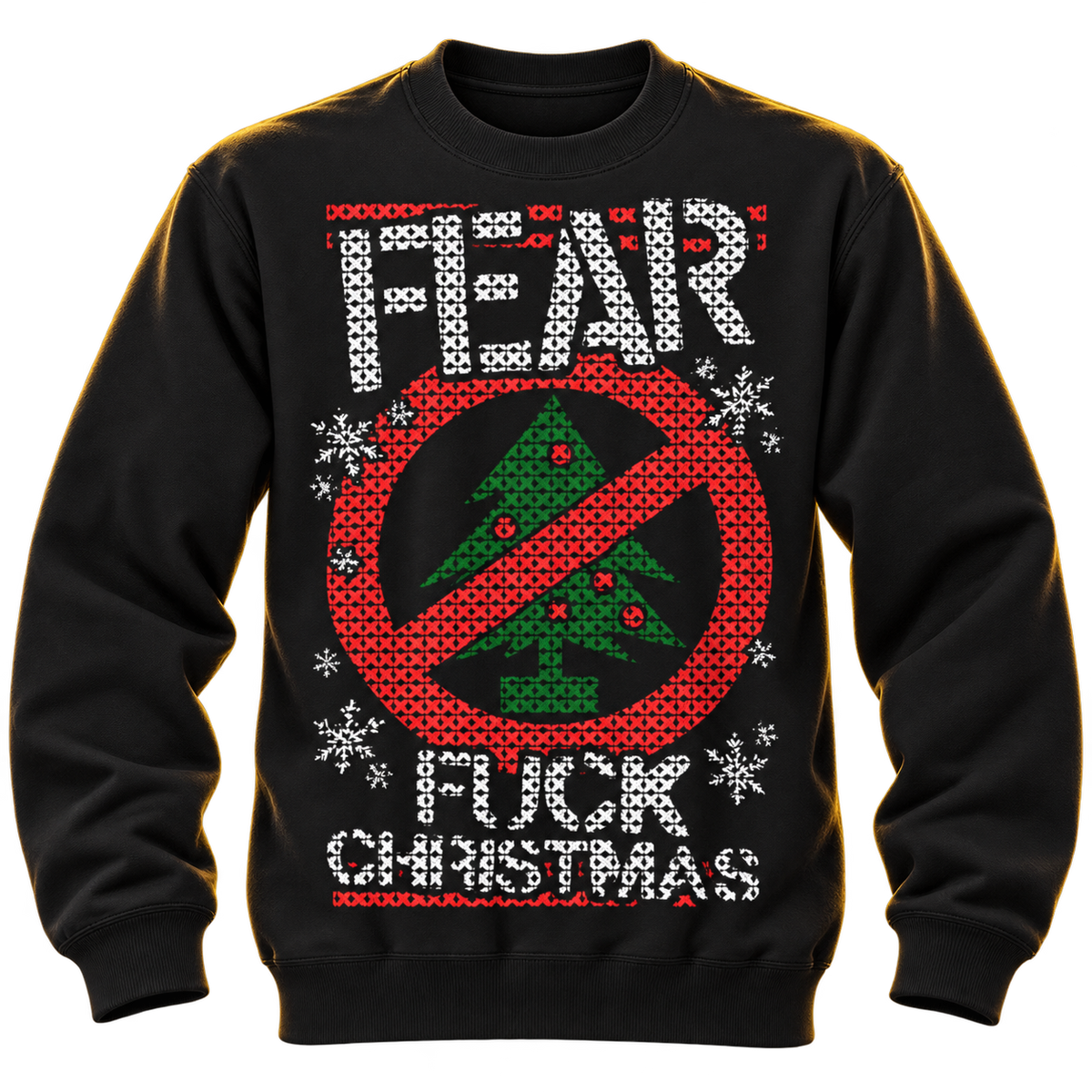 FEAR "F--K CHRISTMAS" CLASSIC UGLY CHRISTMAS SWEATER **LIMITED RELEASE**