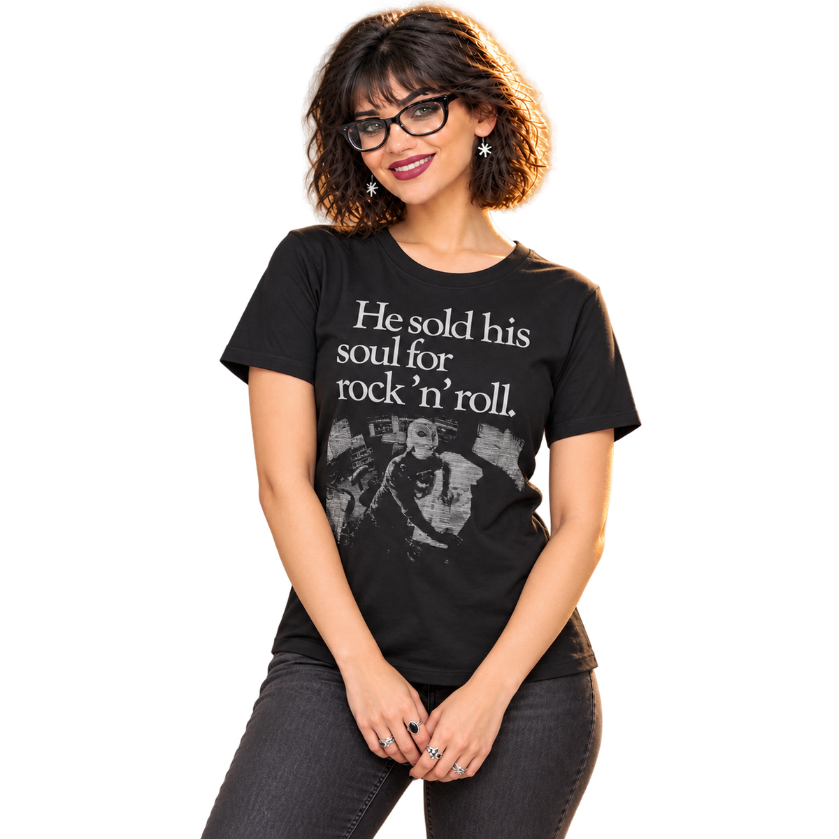 PHANTOM OF THE PARADISE "HE SOLD HIS SOUL FOR ROCK 'N ROLL" T-SHIRT
