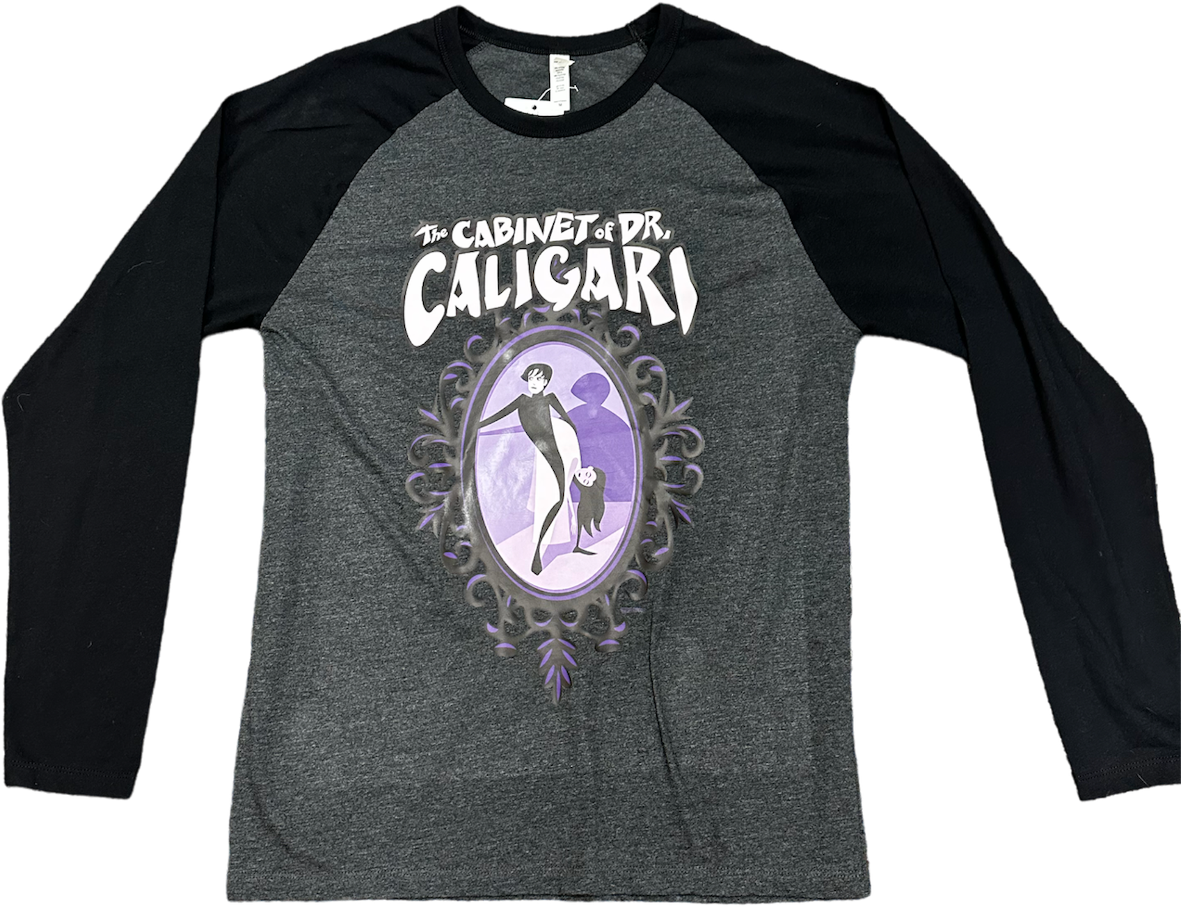 SHAG X "THE CABINET OF DR. CALIGARI" CHARCOAL RAGLAN