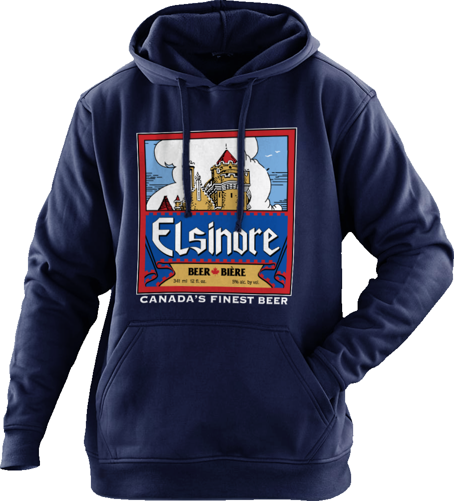 BOB & DOUG MCKENZIE - ELSINORE BEER LOGO HOODED PULLOVER SWEATSHIRT
