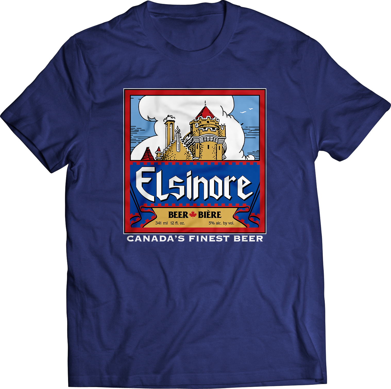 BOB & DOUG MCKENZIE - ELSINORE BEER LOGO T-SHIRT