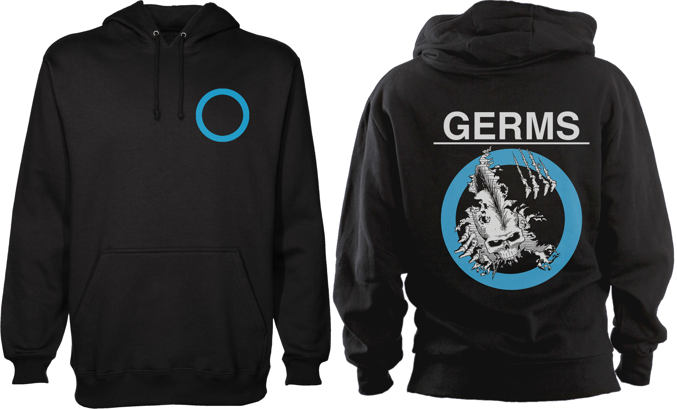 GERMS "STARWOOD" HOODED PULLOVER SWEATSHIRT