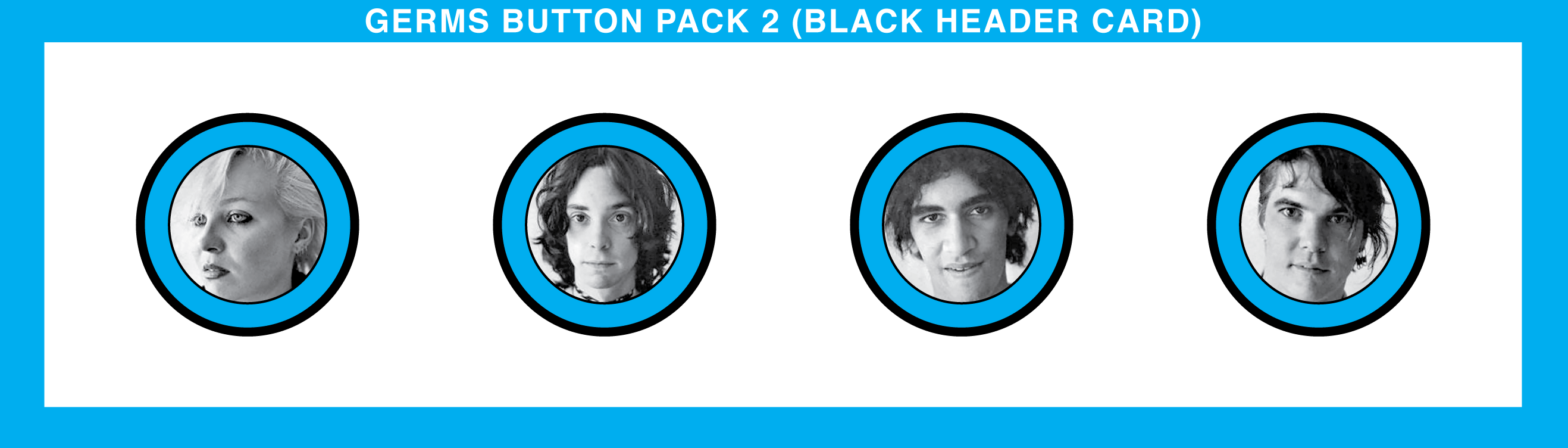 GERMS: BLACK BUTTON PACK