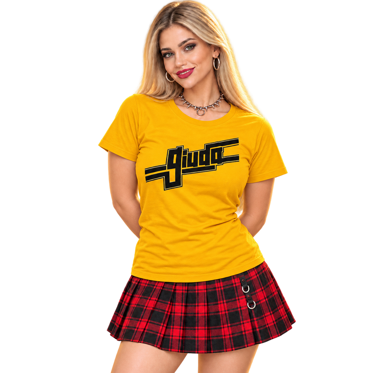 GIUDA "LET'S DO IT AGAIN" YELLOW T-SHIRT
