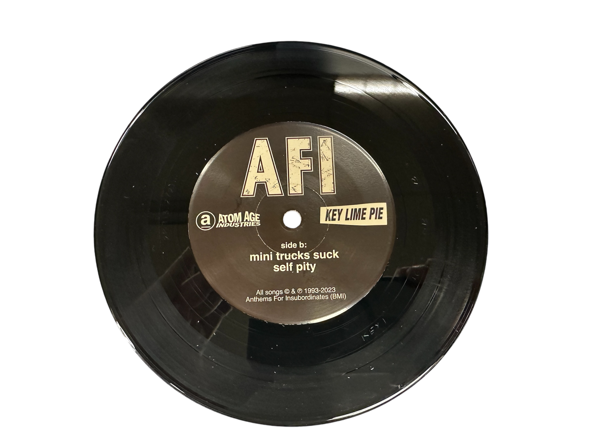 AFI: "DORK" BLACK VINYL 7" SINGLE
