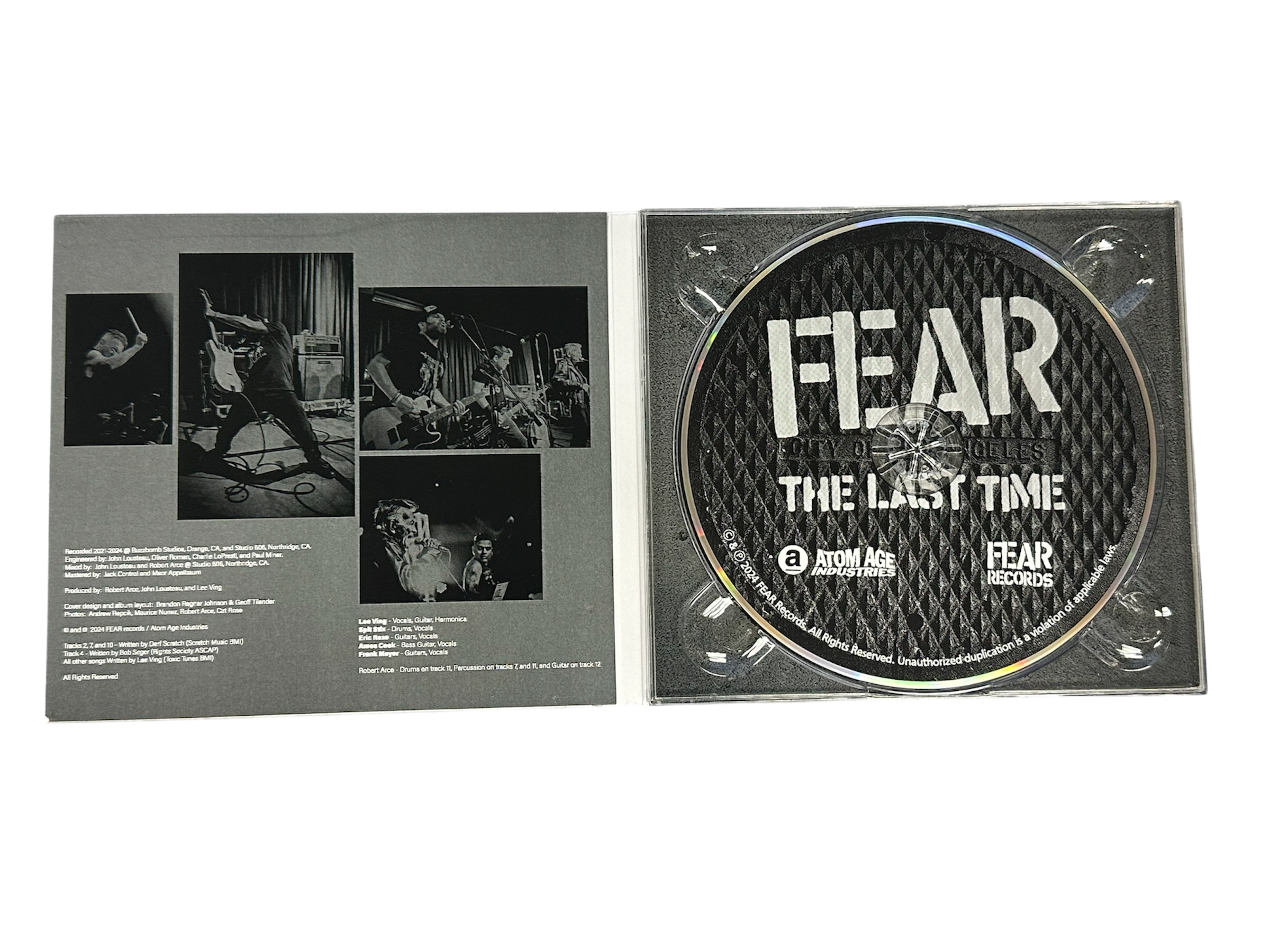 FEAR "THE LAST TIME" COMPACT DISC