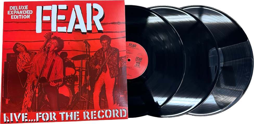 FEAR - "LIVE FOR THE RECORD" 30TH ANNIVERSARY LIMITED EDITION 3XLP