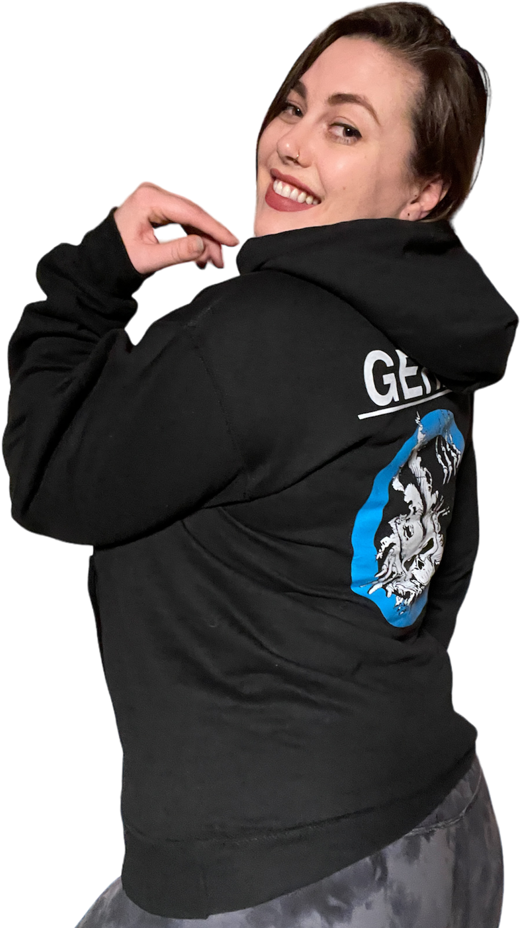 GERMS "STARWOOD" HOODED PULLOVER SWEATSHIRT