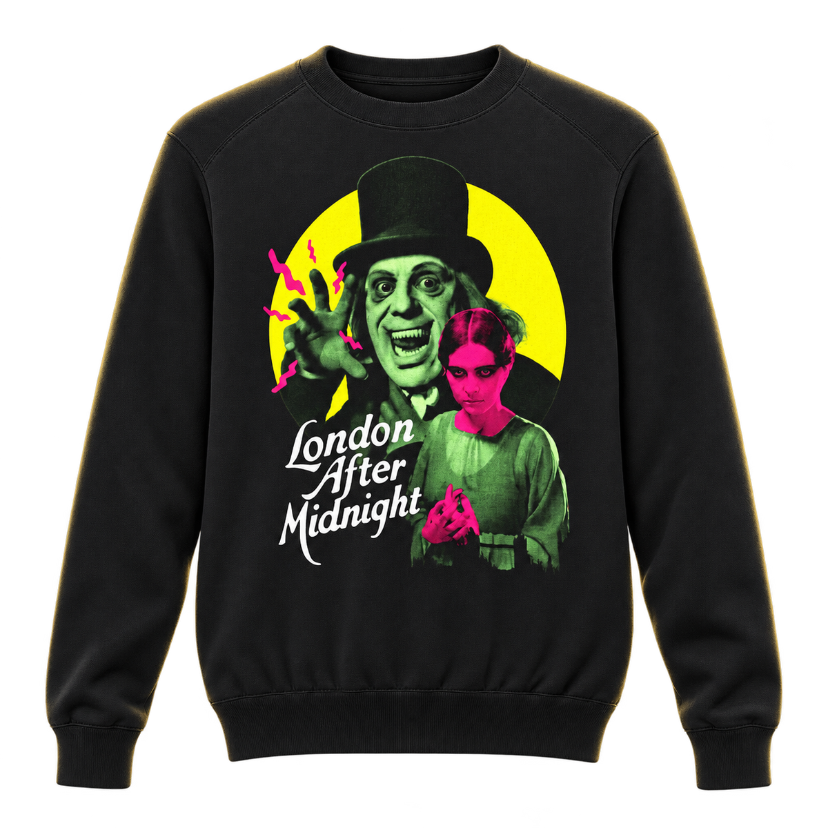 LONDON AFTER MIDNIGHT: MAN IN THE BEAVER HAT CREWNECK SWEATSHIRT
