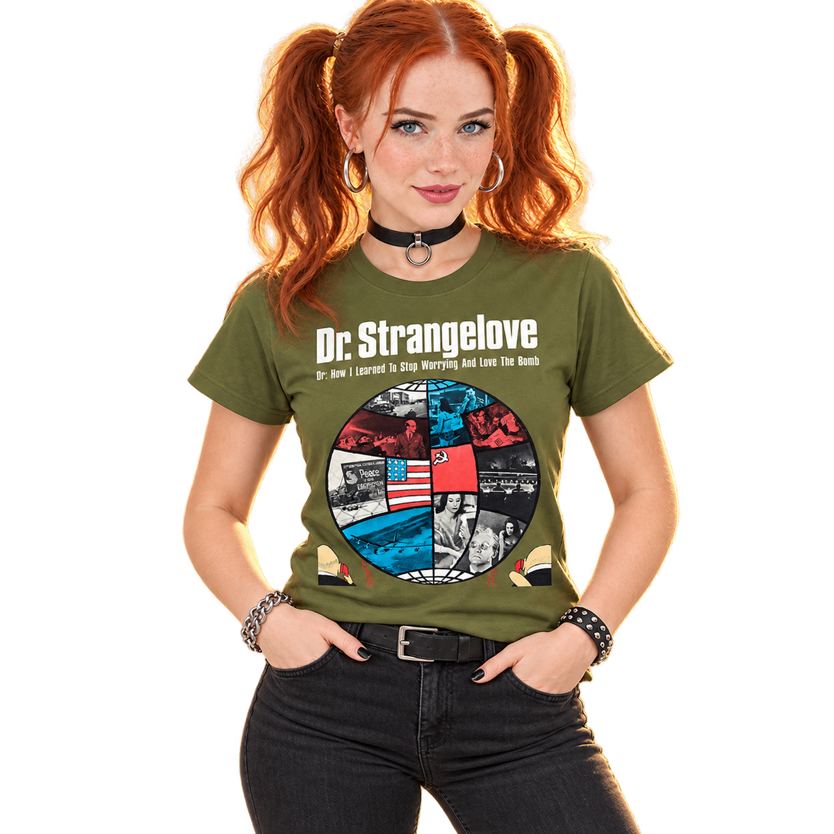 DR. STRANGELOVE, OR: HOW I LEARNED TO STOP WORRYING AND LOVE THE BOMB - GLOBE T-SHIRT