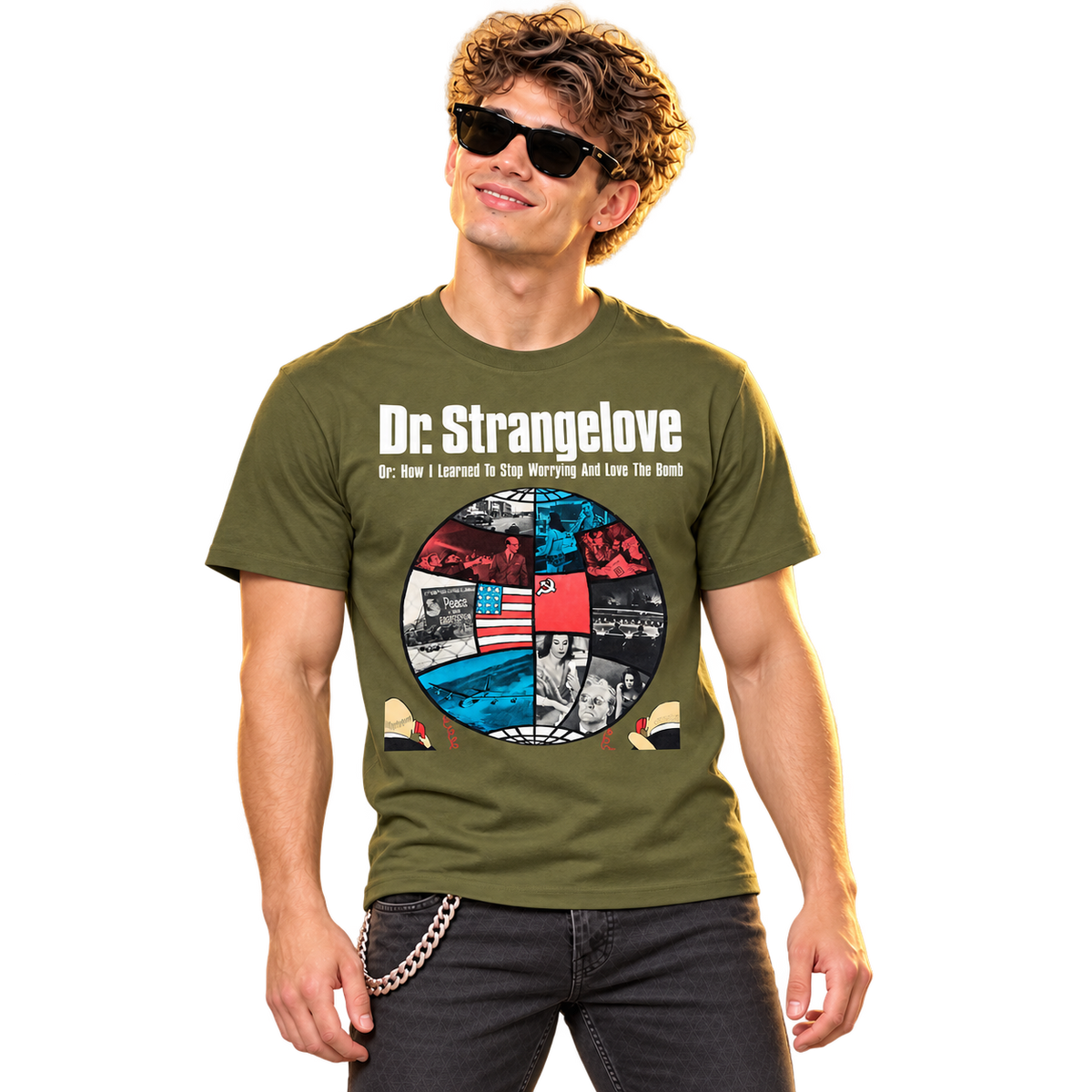 DR. STRANGELOVE, OR: HOW I LEARNED TO STOP WORRYING AND LOVE THE BOMB - GLOBE T-SHIRT