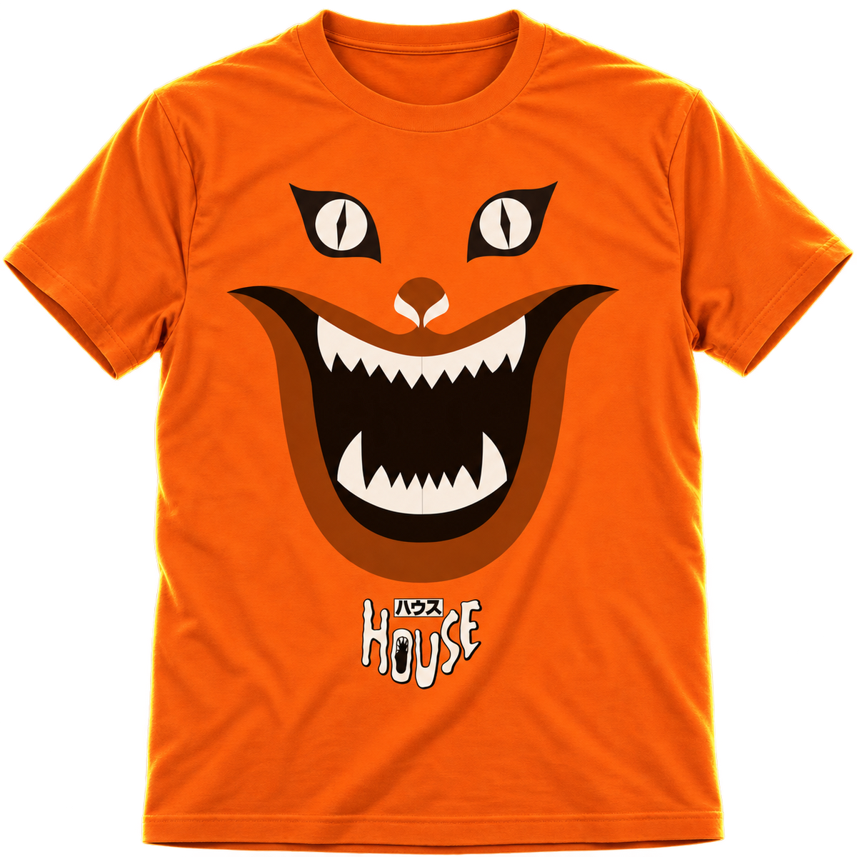 HOUSE (HAUSU) CAT & LOGO T-SHIRT