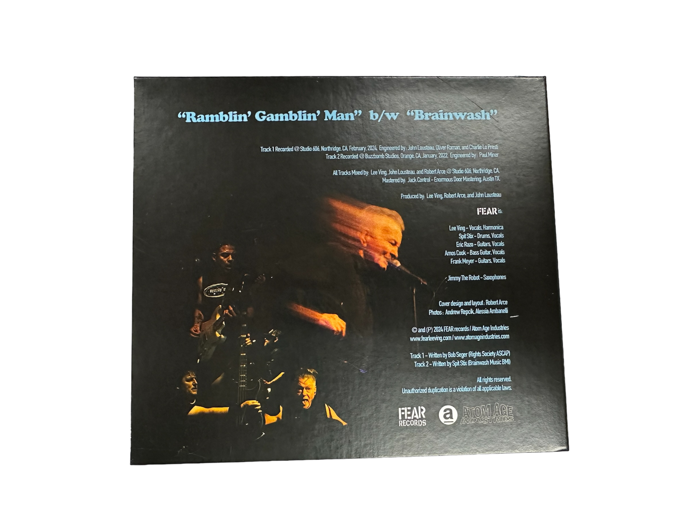 FEAR "RAMBLIN' GAMBLIN' MAN" COMPACT DISC SINGLE
