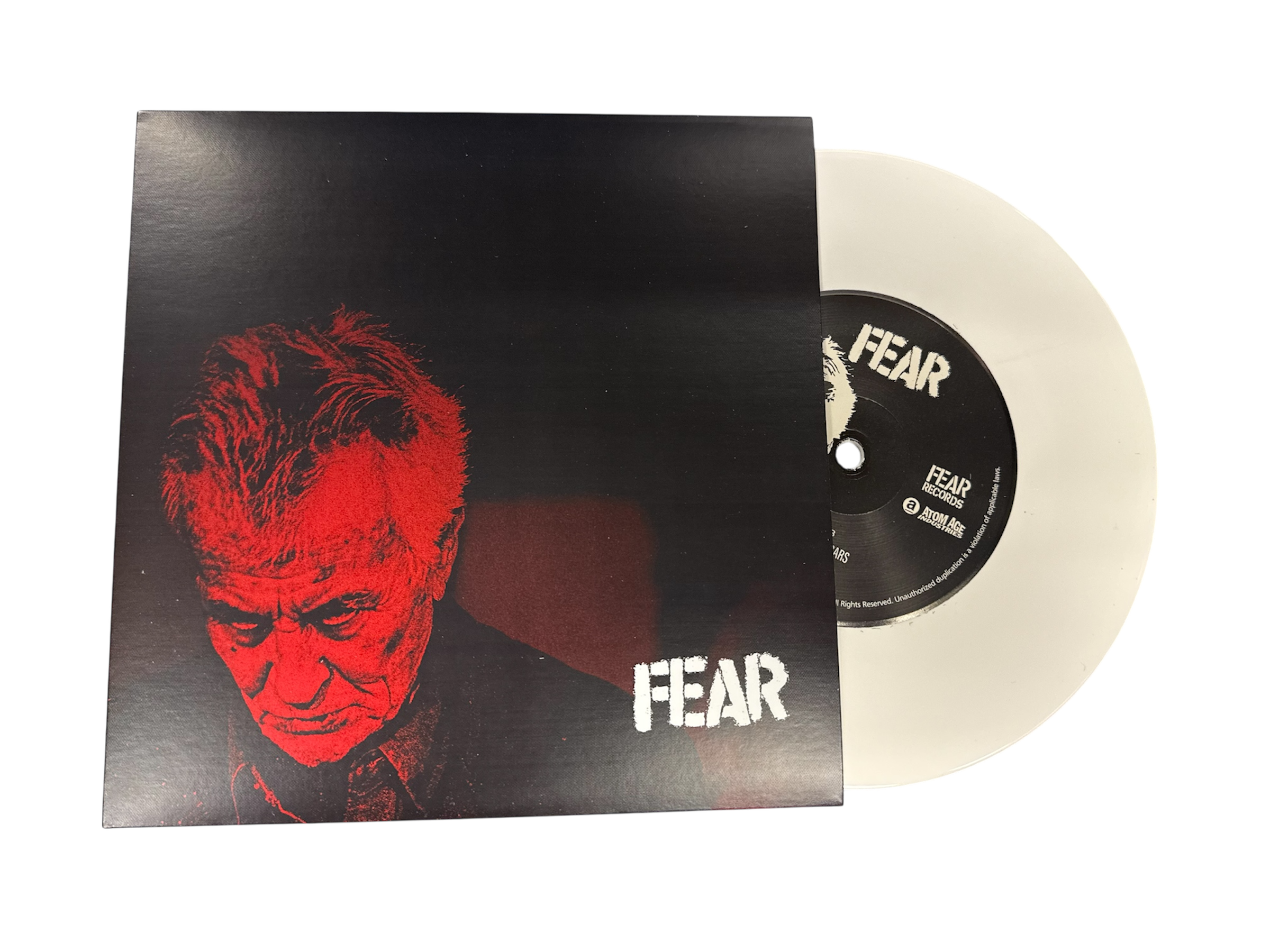 FEAR "FOR RIGHT AND ORDER" 7" VINYL SINGLE ** IN STOCK AND SHIPS IMMEDIATELY**