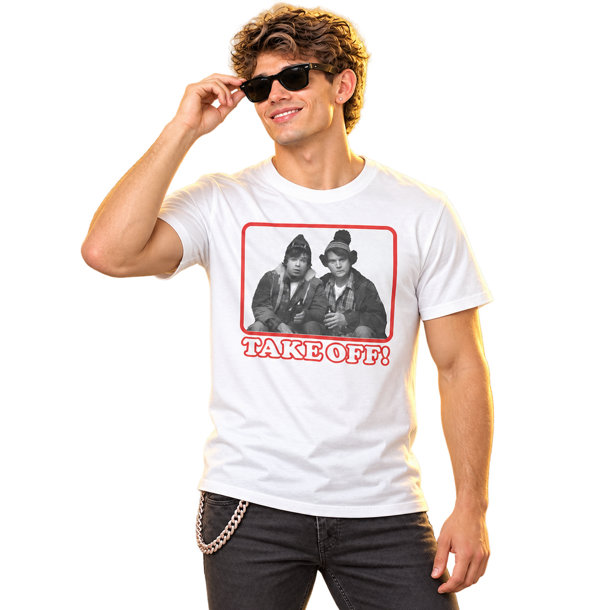 BOB & DOUG MCKENZIE - "TAKE OFF" T-SHIRT