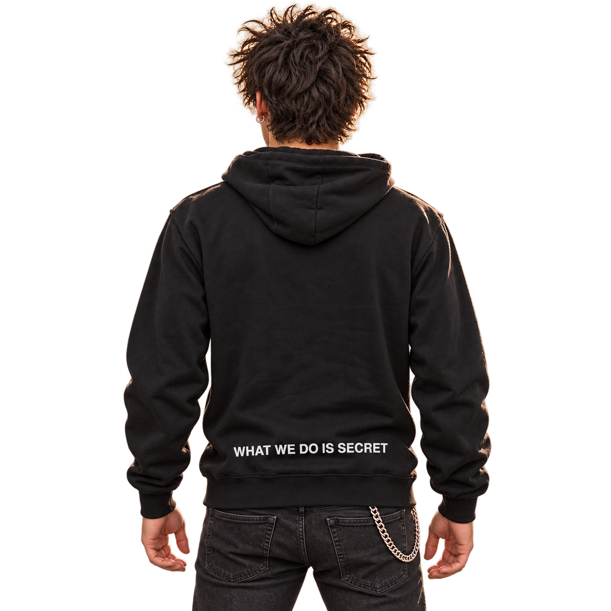 GERMS "WHAT WE DO IS SECRET" HOODED PULLOVER SWEATSHIRT