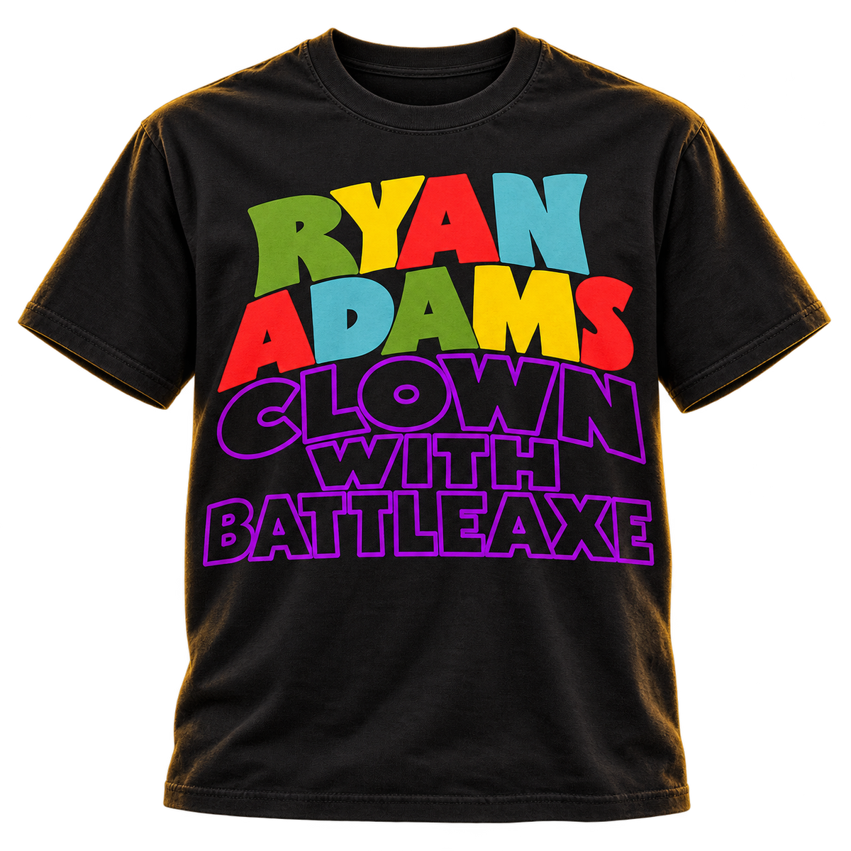 RYAN ADAMS / PAX AM "CLOWN WITH BATTLEAXE" T-SHIRT **LIMITED TO 50 PCS**