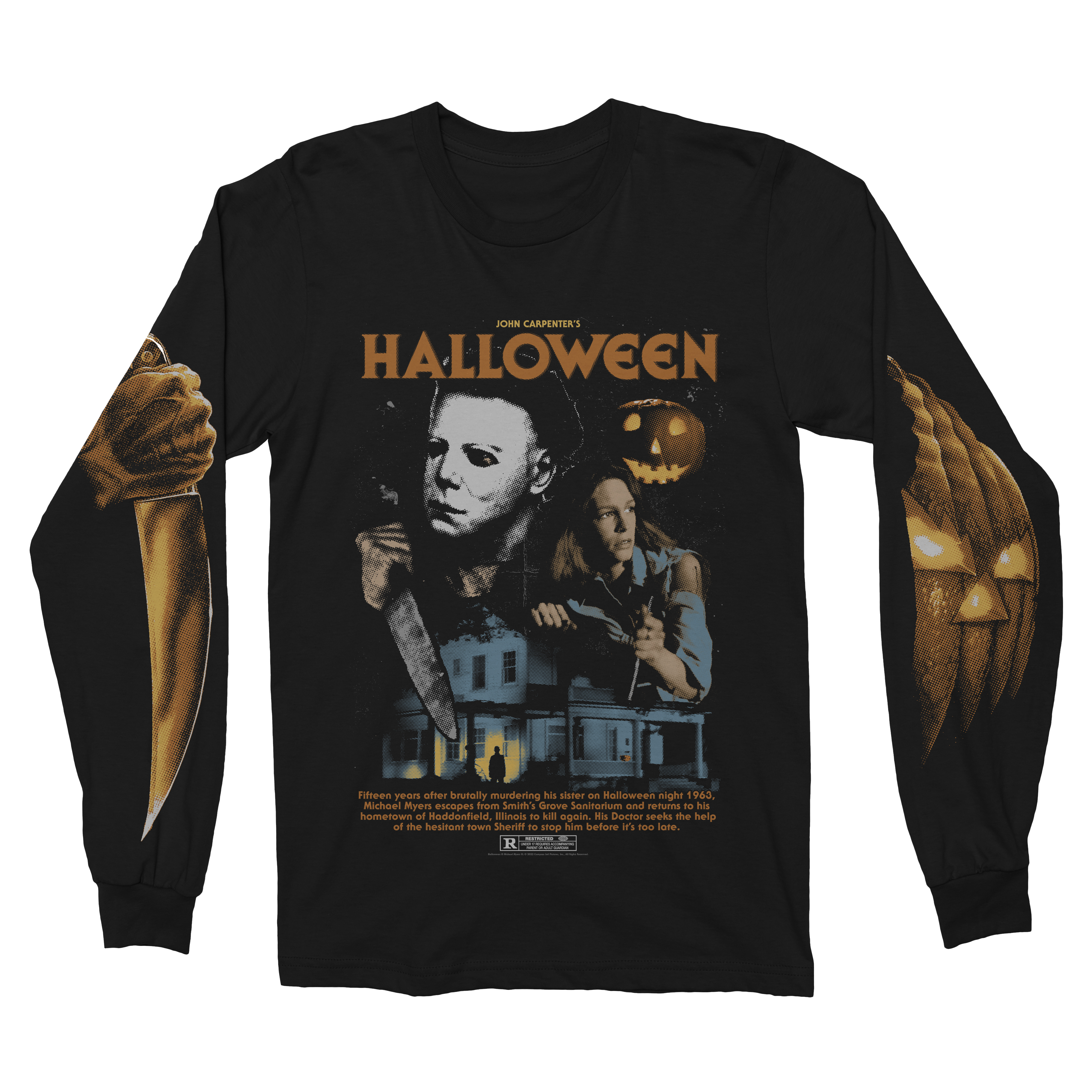 HALLOWEEN 1978: SYNOPSIS LONG SLEEVE T-SHIRT