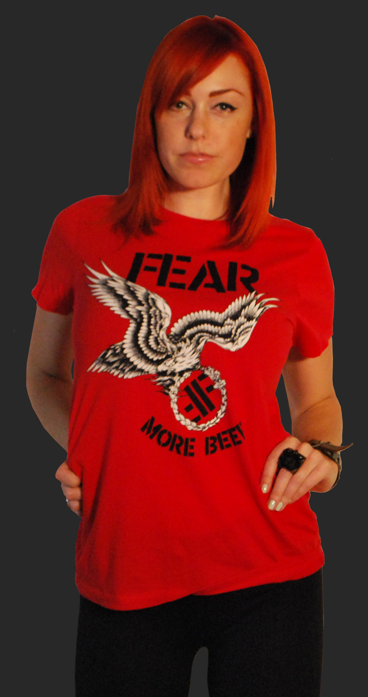 FEAR: "MORE BEER" RED T-SHIRT