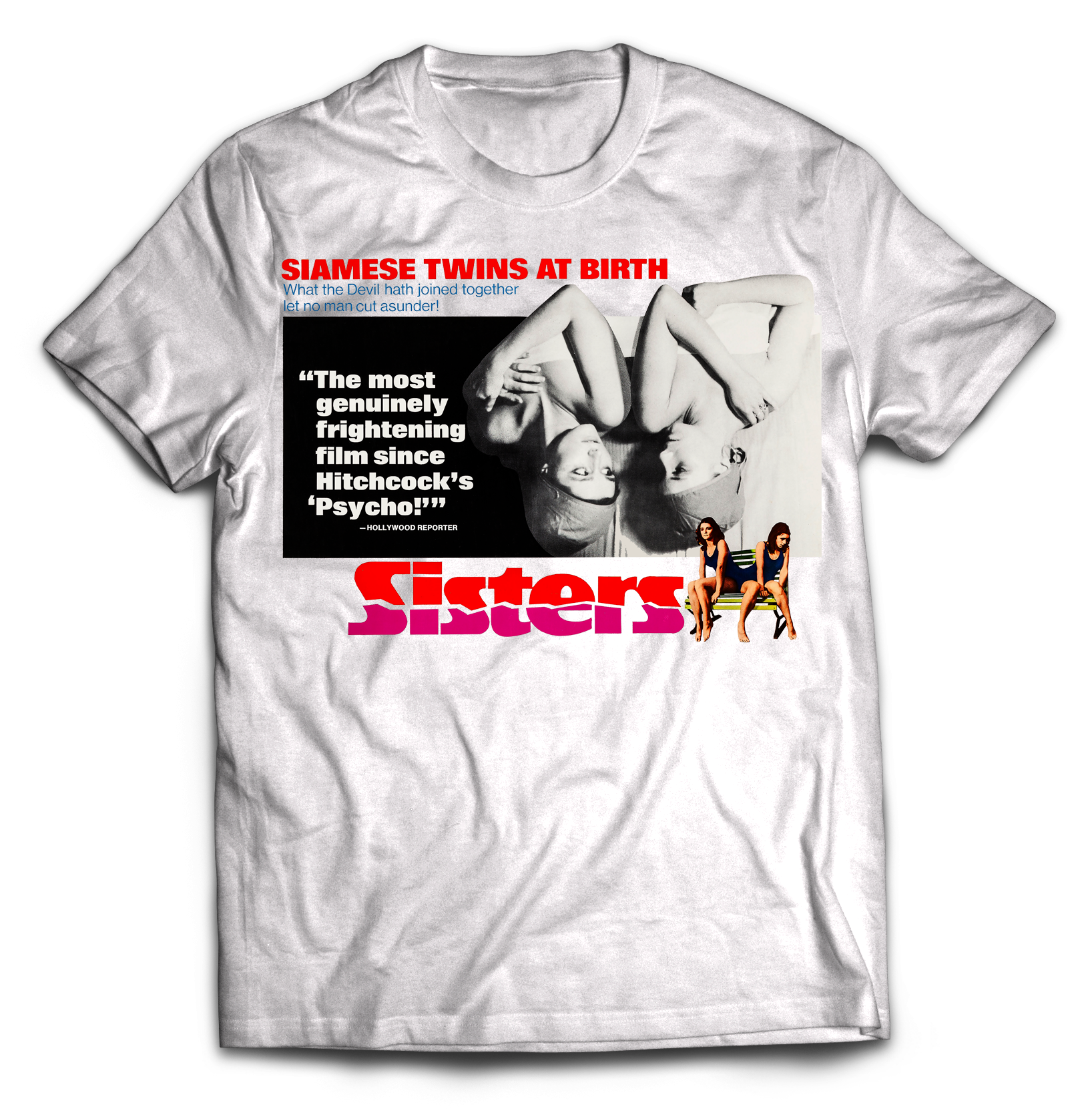 SISTERS HORIZONTAL POSTER WHITE T-SHIRT