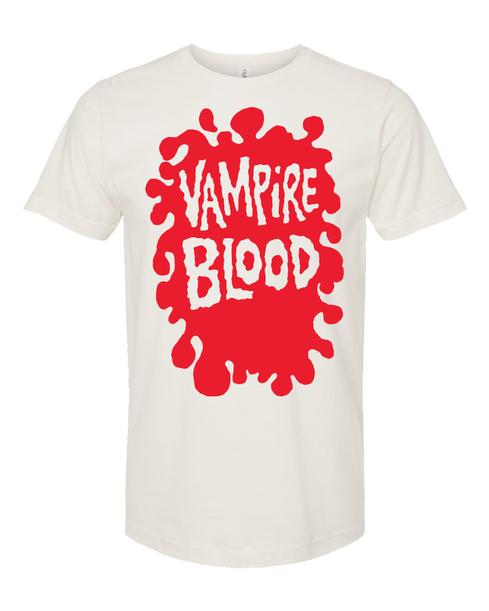 ATOM AGE: "VAMPIRE BLOOD" WHITE TEE