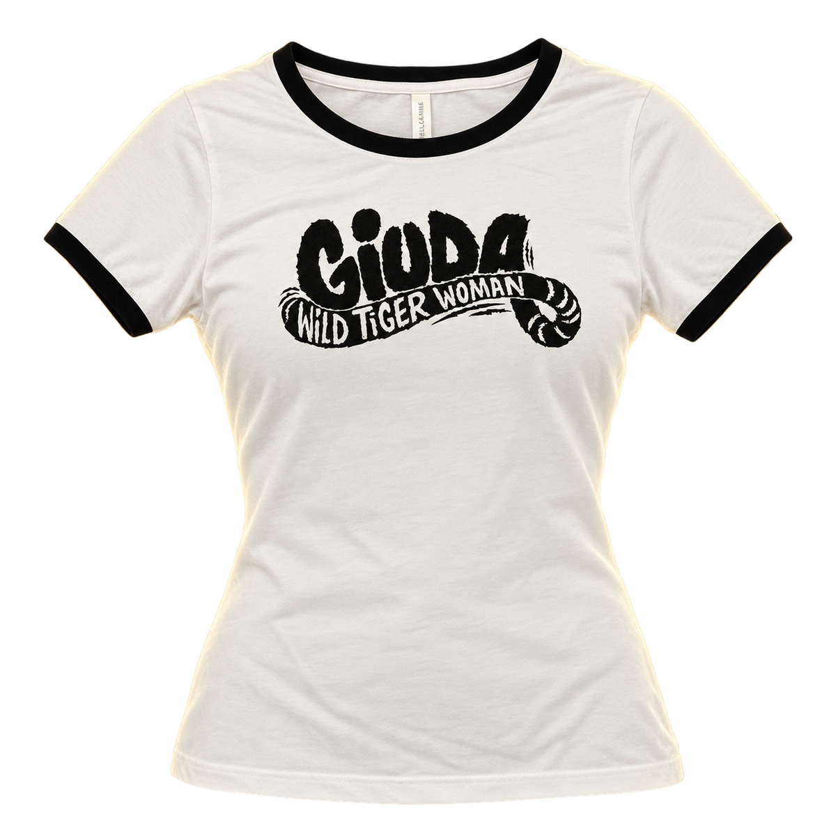 GIUDA "WILD TIGER WOMAN" LADIES RINGER T-SHIRT