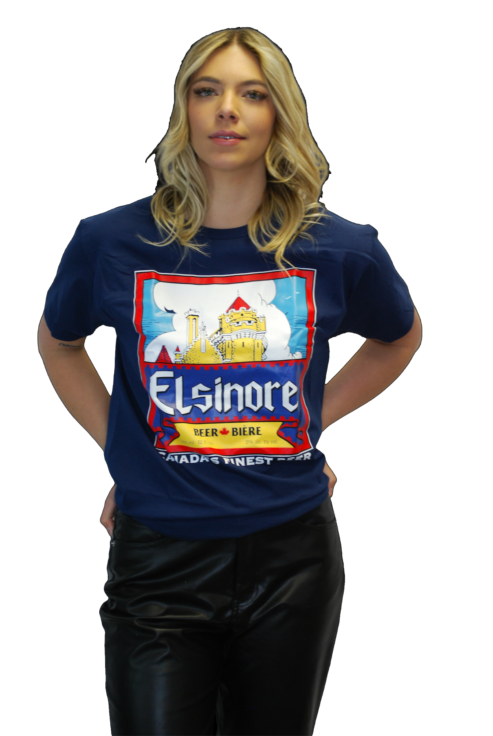 BOB & DOUG MCKENZIE - ELSINORE BEER LOGO T-SHIRT