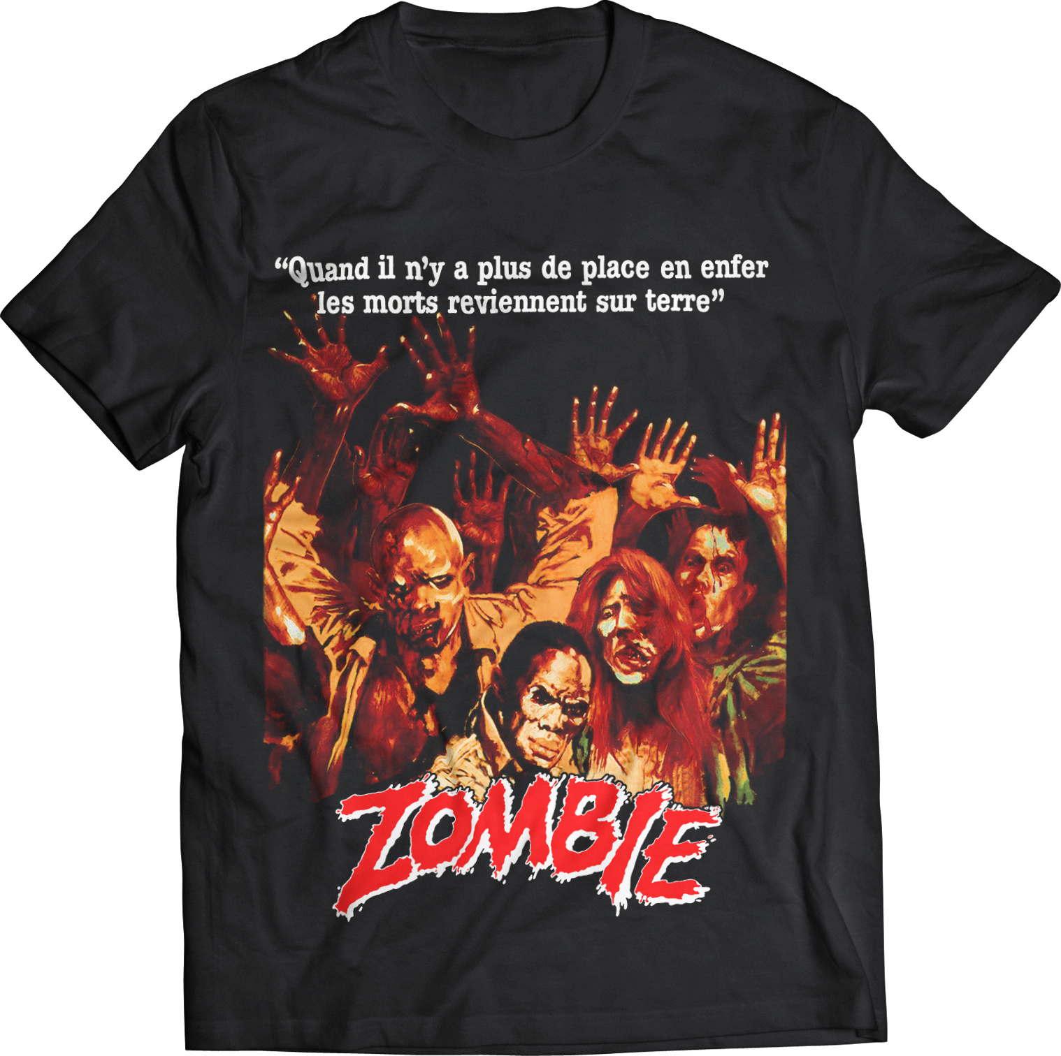 DARIO ARGENTO "ZOMBIE: DAWN OF THE DEAD" FRENCH POSTER T-SHIRT