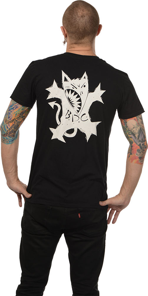 BIG DRILL CAR: "LOGO & DOG" T-SHIRT