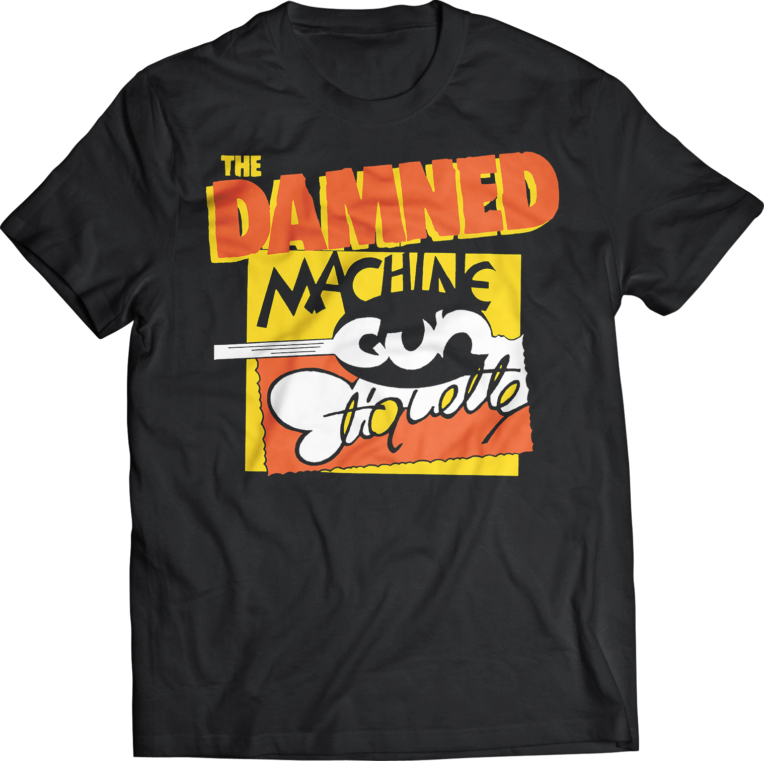 DAMNED: "MACHINE GUN ETIQUETTE" T-SHIRT