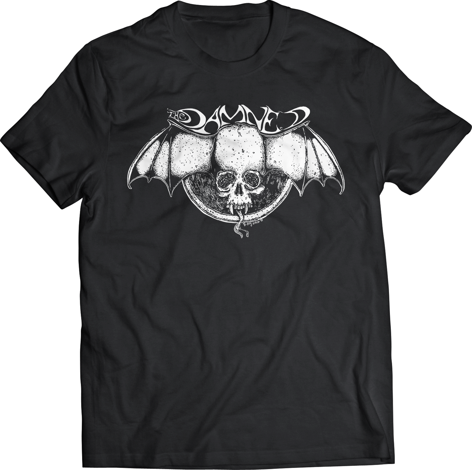 DAMNED: "BAT" T-SHIRT DESIGNED BY BAD OTIS LINK