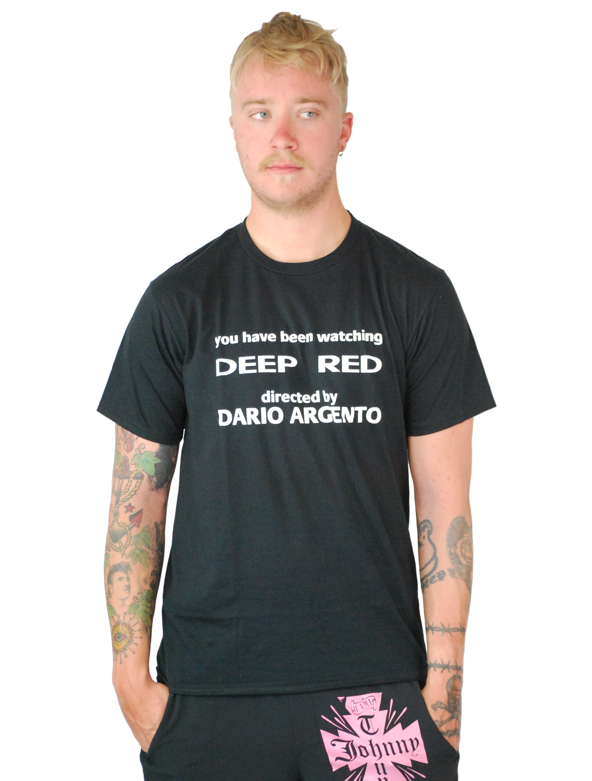 DARIO ARGENTO: DEEP RED CREDITS BLACK T-SHIRT