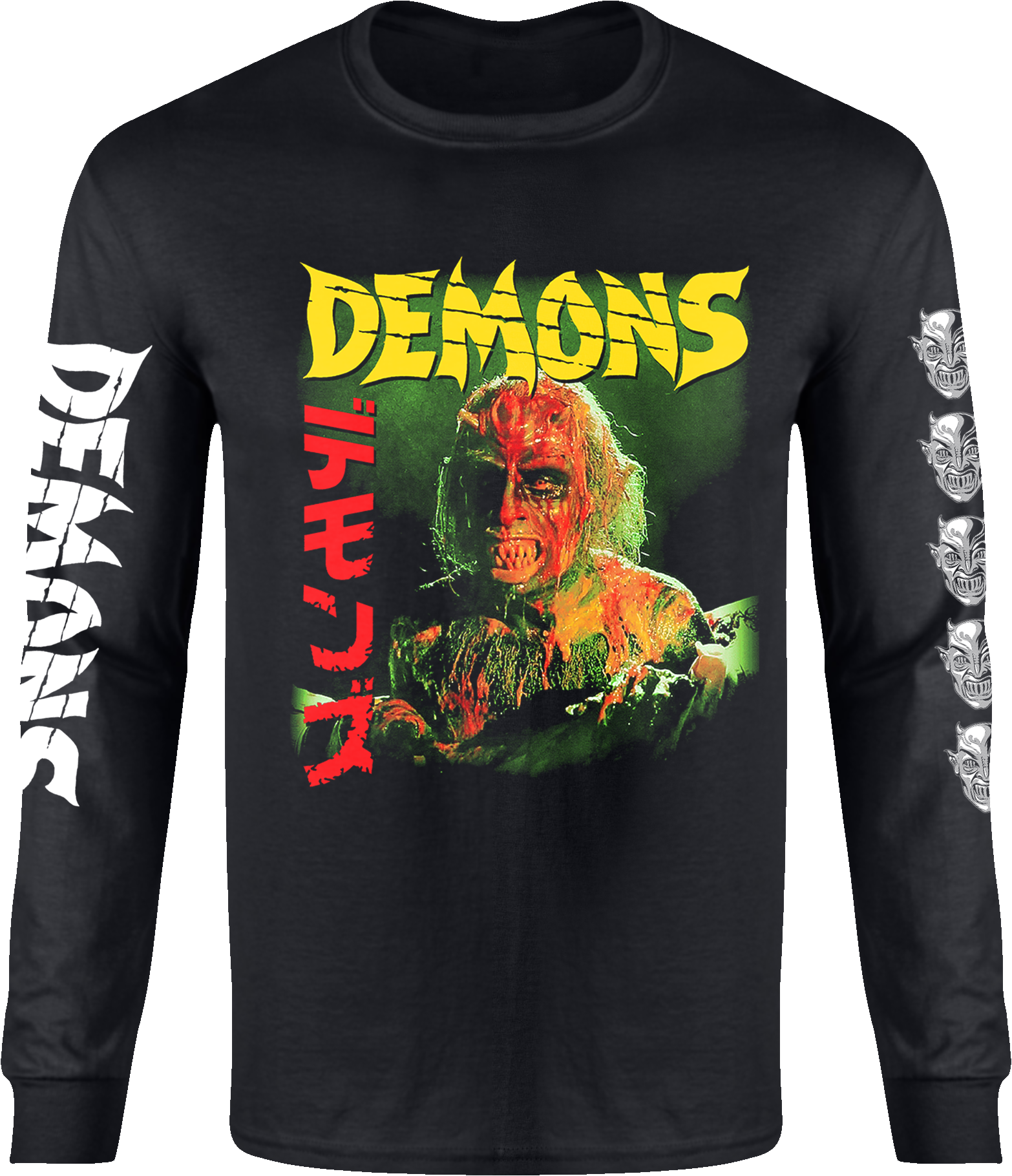 LAMBERTO BAVA'S "DEMONS" UNMASKED LONG SLEEVE T-SHIRT