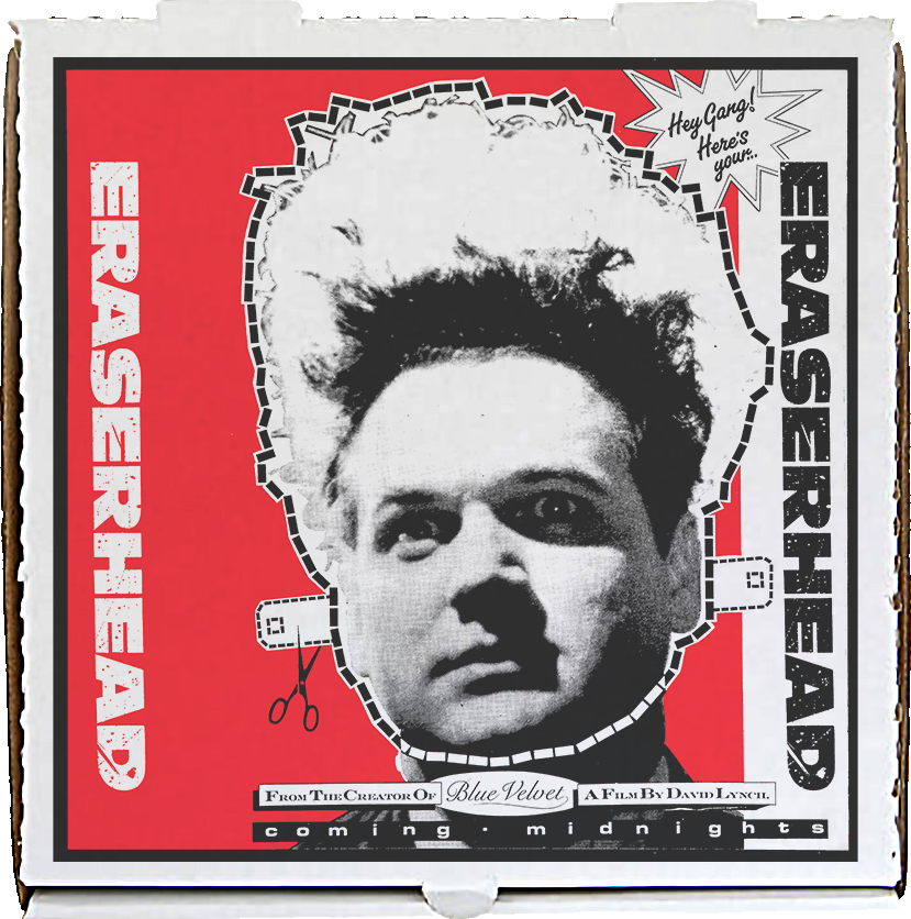 ERASERHEAD: LIMITED EDITION GLOW IN THE DARK T-SHIRT IN SILKSCREENED BOX