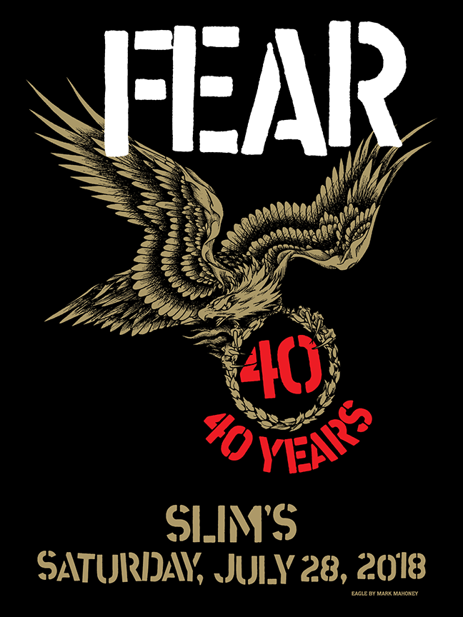 FEAR "40TH ANNIVERSARY TOUR" POSTER