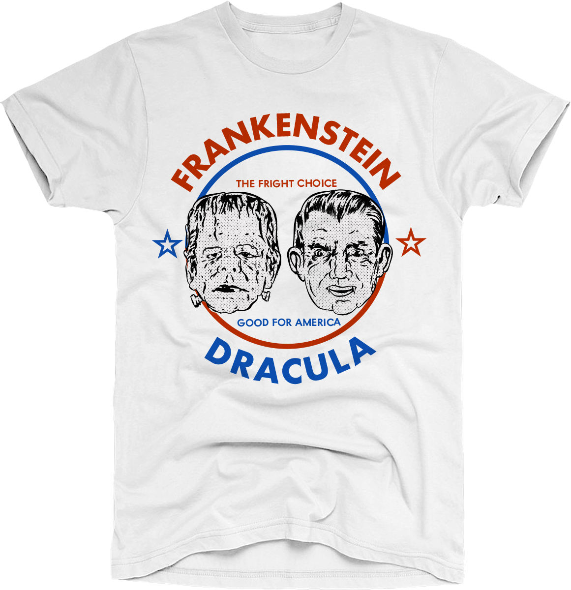ATOM AGE: "FRANKENSTEIN X DRACULA" MONSTER ELECTION T-SHIRT