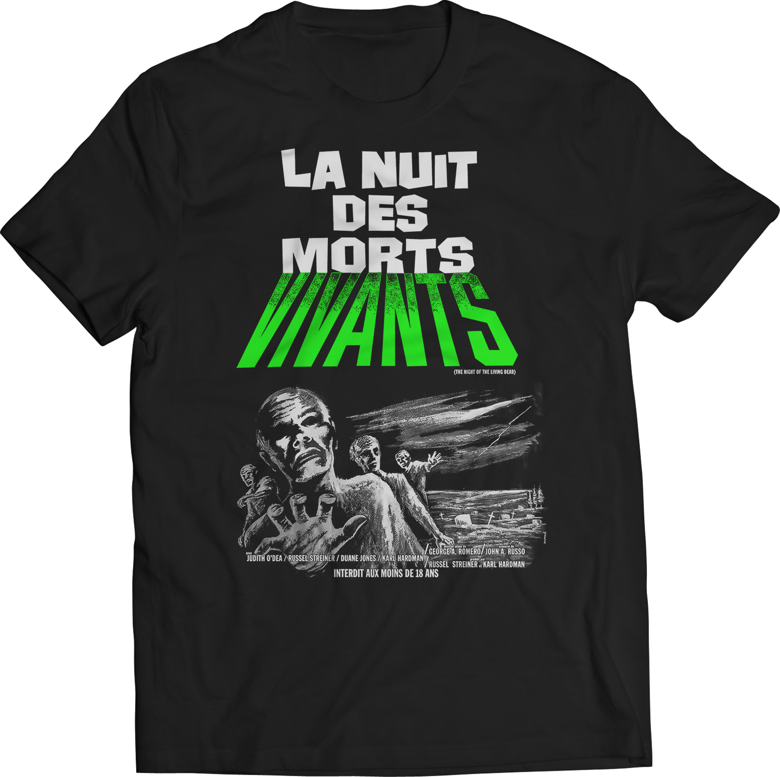 NIGHT OF THE LIVING DEAD "LA NUIT DES MORTIS VIVANTS" T-SHIRT
