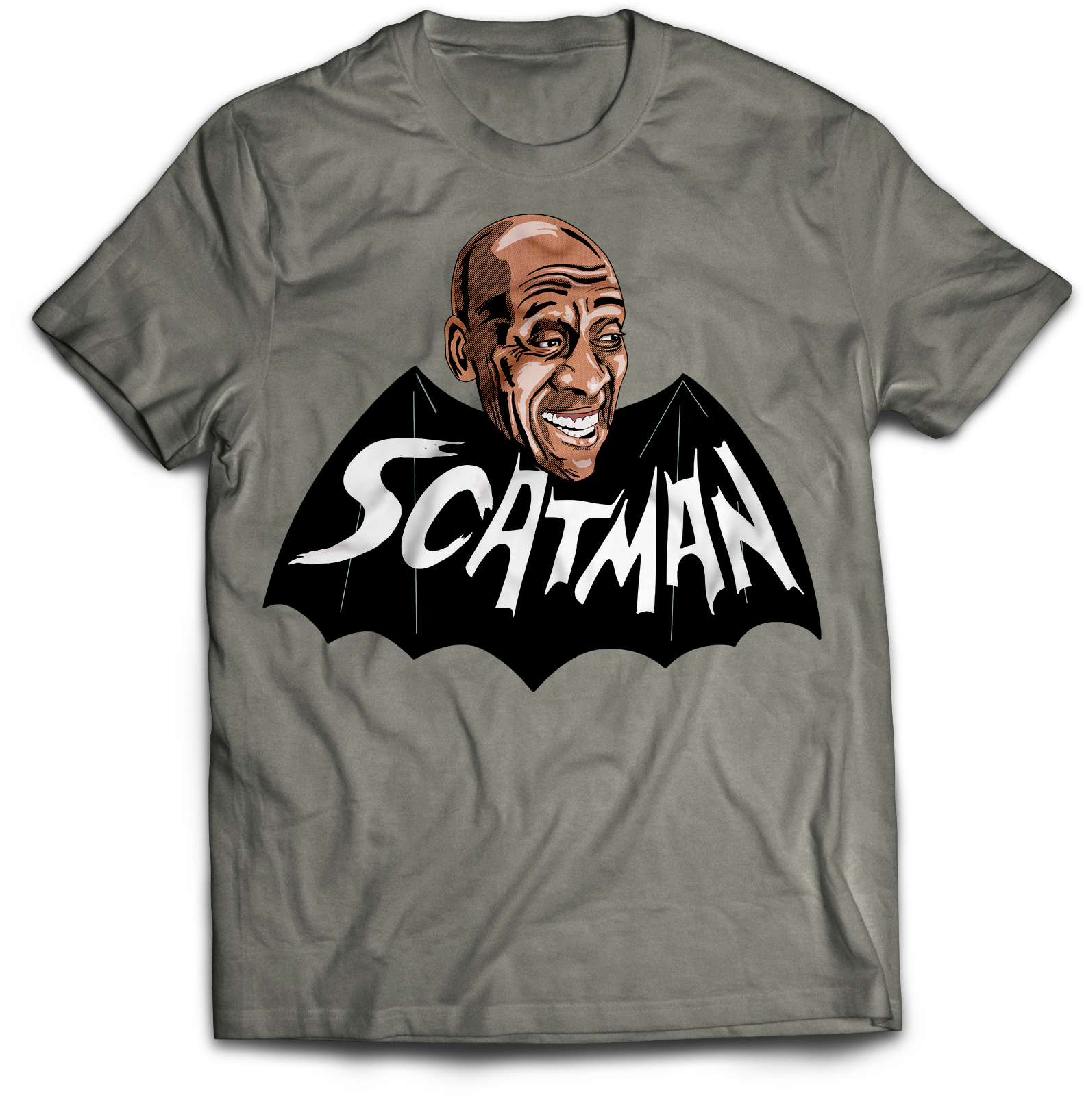 ATOM AGE - "SCATMAN" GREY T-SHIRT (ART BY JEFF BRAWN)
