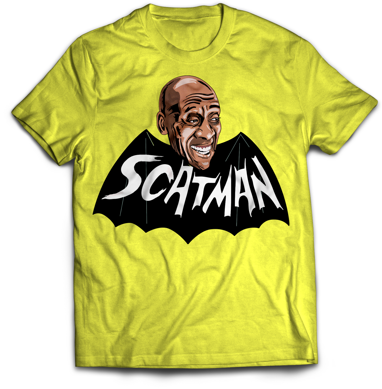 ATOM AGE - "SCATMAN" YELLOW T-SHIRT (ART BY JEFF BRAWN)