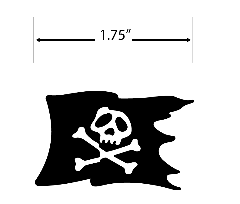 LEIJI MATSUMOTO'S CAPTAIN HARLOCK FLAG ENAMEL PIN