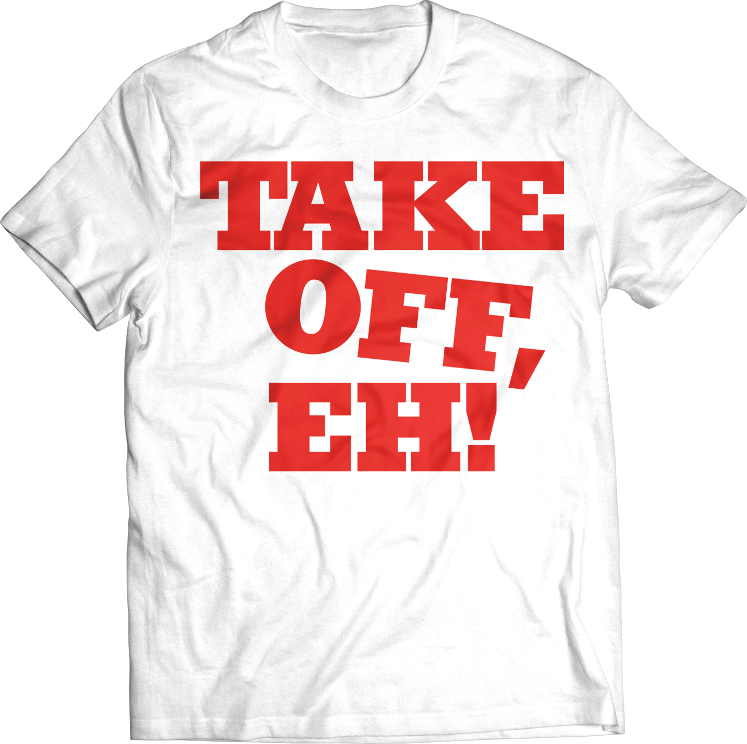 BOB & DOUG MCKENZIE - "TAKE OFF EH" WHITE T-SHIRT