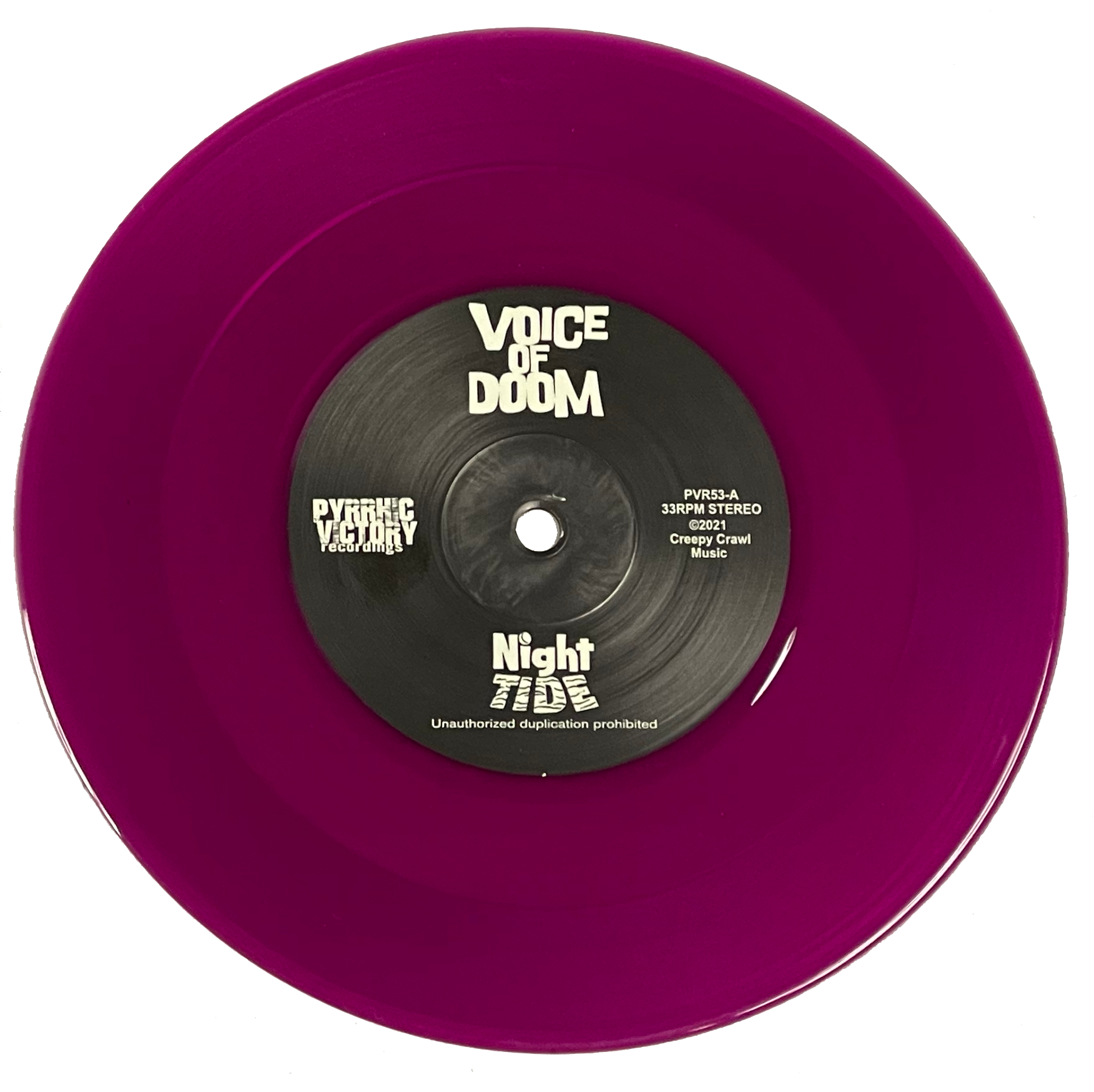 VOICE OF DOOM: "NIGHT TIDE" LIMITED EDITION 7" SINGLE