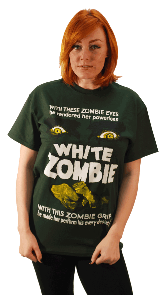 ATOM AGE: WHITE ZOMBIE POSTER GREEN T-SHIRT