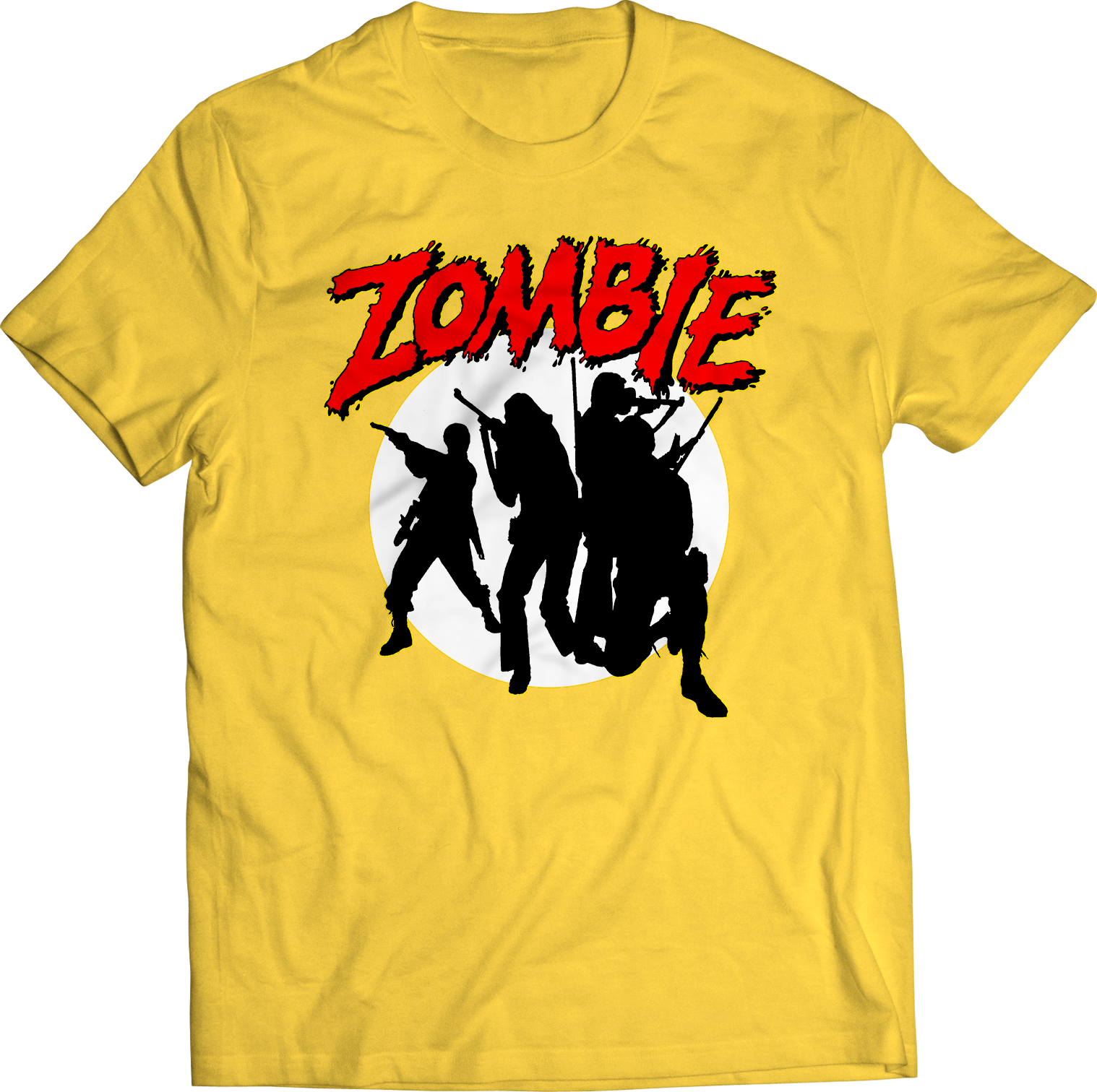 DARIO ARGENTO "ZOMBIE: DAWN OF THE DEAD" SHILOUETTE YELLOW T-SHIRT
