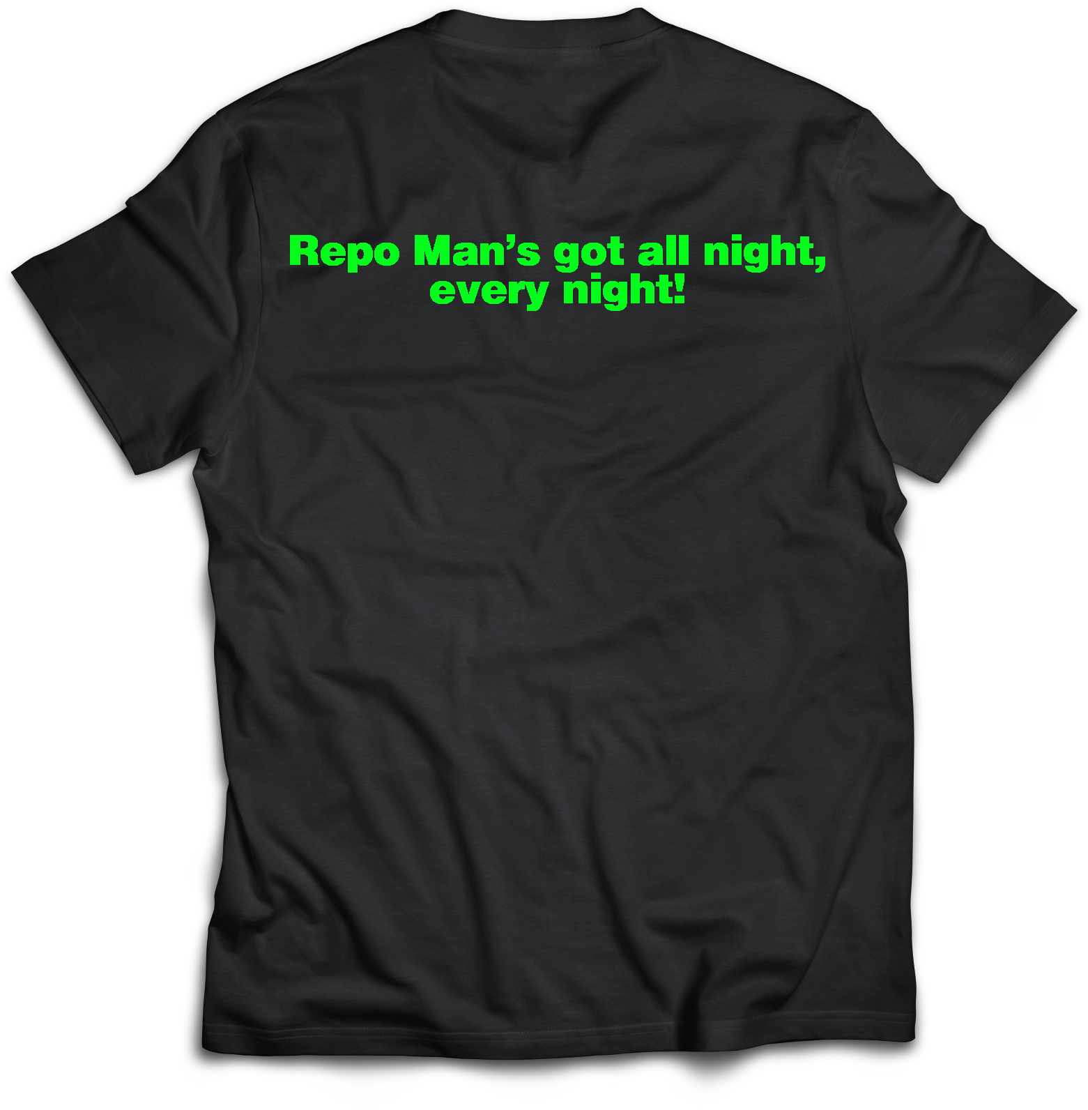 REPO MAN: CAR & LOGO GLOW IN THE DARK T-SHIRT