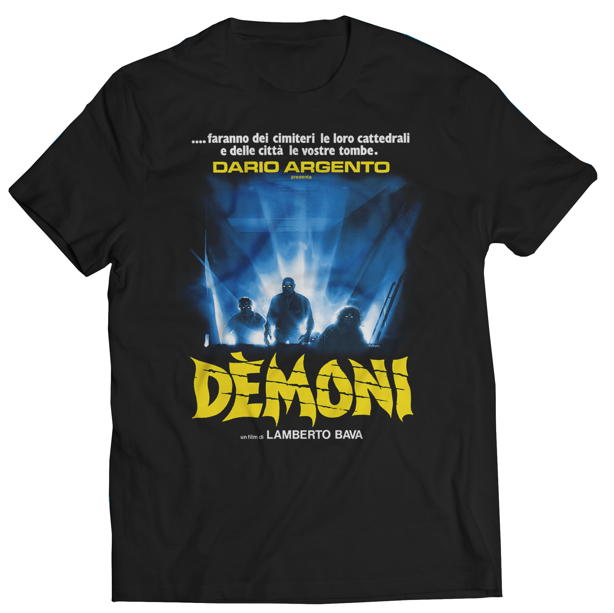 LAMBERTO BAVA'S "DEMONS" ITALY POSTER T-SHIRT